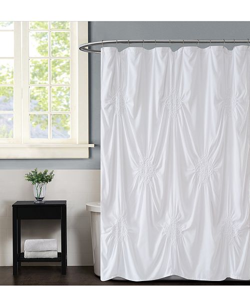 Christian Siriano Georgia Ruched 72 X 72 Shower Curtain