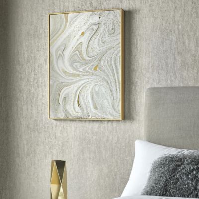 Marble Luxe Framed Canvas Wall Art