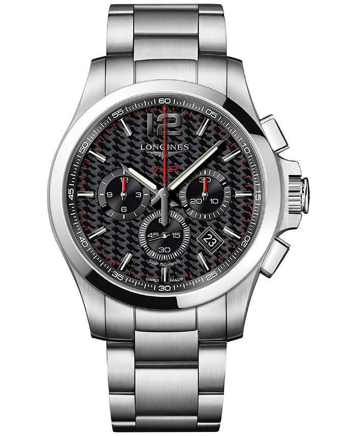 Longines conquest men's chronograph sales bracelet watch