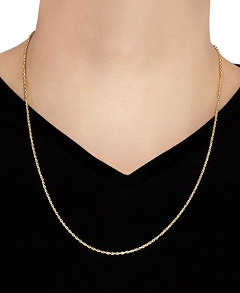 Macy's - Glitter Rope 24" Chain Necklace in 14k Gold