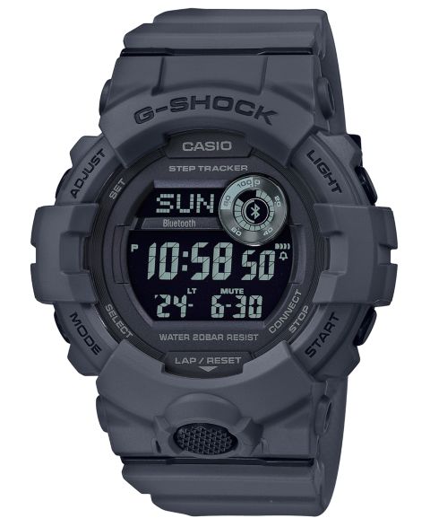 Мужские часы G-Shock Digital Gray Resin Strap Watch 48.6mm