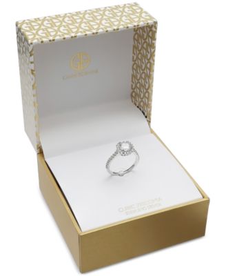 Cubic Zirconia Halo Ring, Created for Macy's