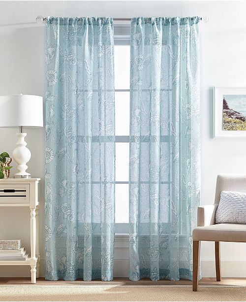 Chf Seashell Toile 84 Window Panel Pair Reviews Window