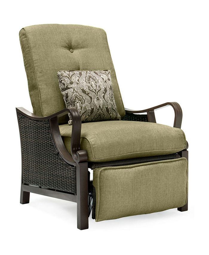 Hanover Ventura Outdoor Luxury Recliner 40.5" x 26.25" x 46.3" & Reviews Furniture Macy's
