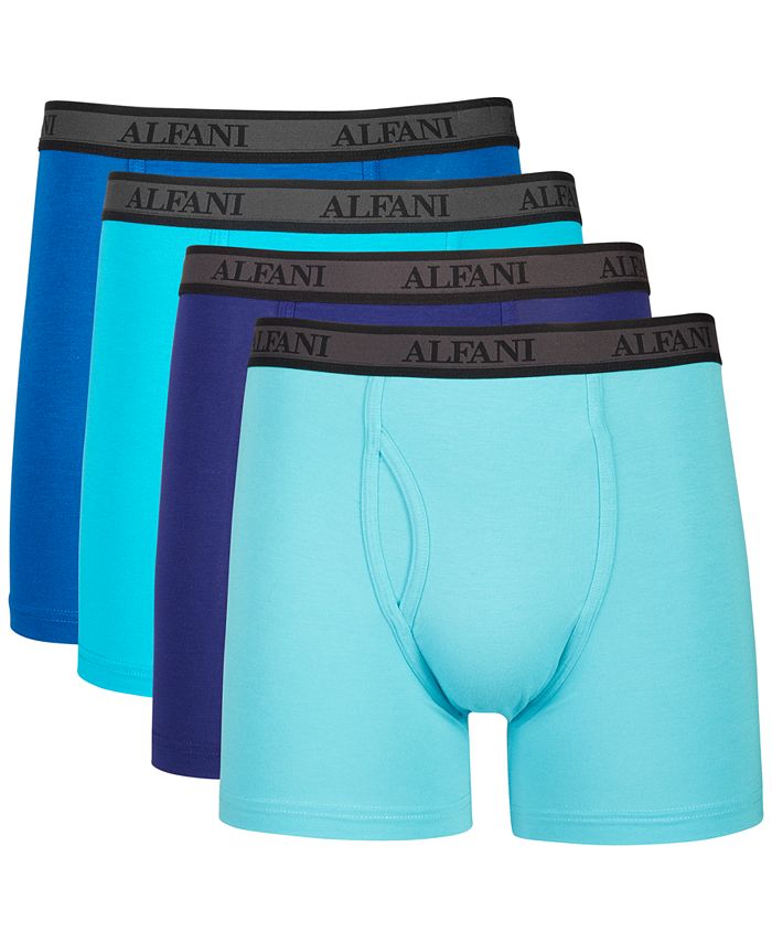 Alfani Men's 4Pk. ALFATECH Microfiber Boxer Briefs, Created for Macy's Macy's