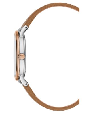 Kenneth Cole New York Ladies' Leather Strap with Case and Classic Dial, 34MM