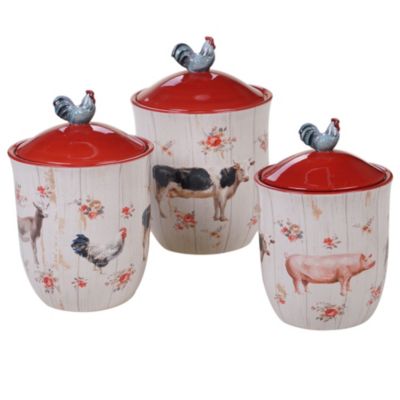 Certified International - Farmhouse 3pc Canister Set