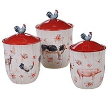 Farmhouse Canisters, Set of 3