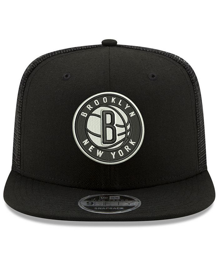 New Era Brooklyn Nets Dub Fresh Trucker 9FIFTY Snapback Cap - Macy's