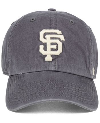 47 Brand San Francisco Giants Dark Gray Pink CLEAN UP Cap - Macy's