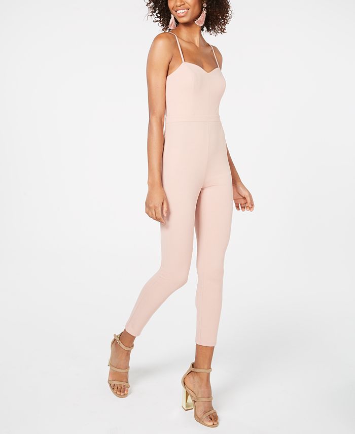 Material Girl Juniors' Sweetheart Jumpsuit, Created for Macy's - Macy's