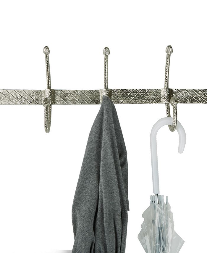 Mind Reader Coat Hook Wall Mounted Rack with 5 Dual Hooks Macy's