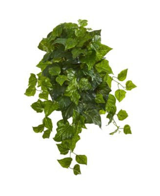 Nearly Natural - 28” Deluxe London Ivy Hanging Bush Artificial Plant (Set of 3) (Real Touch)