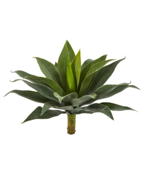 Nearly Natural 19" Large Agave Artificial Plant (set Of 2) In Green