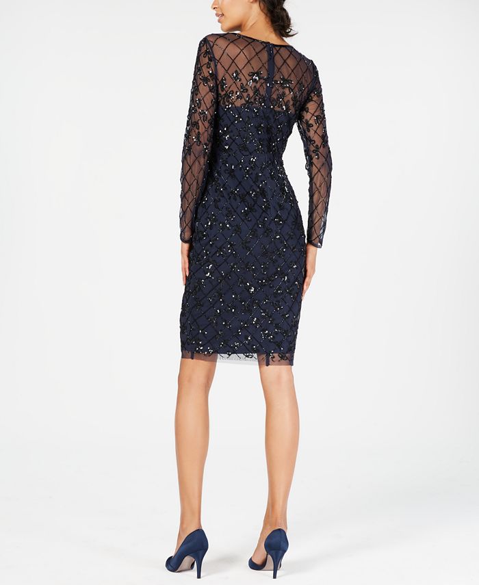 Adrianna papell embellished blouson sheath dress clearance