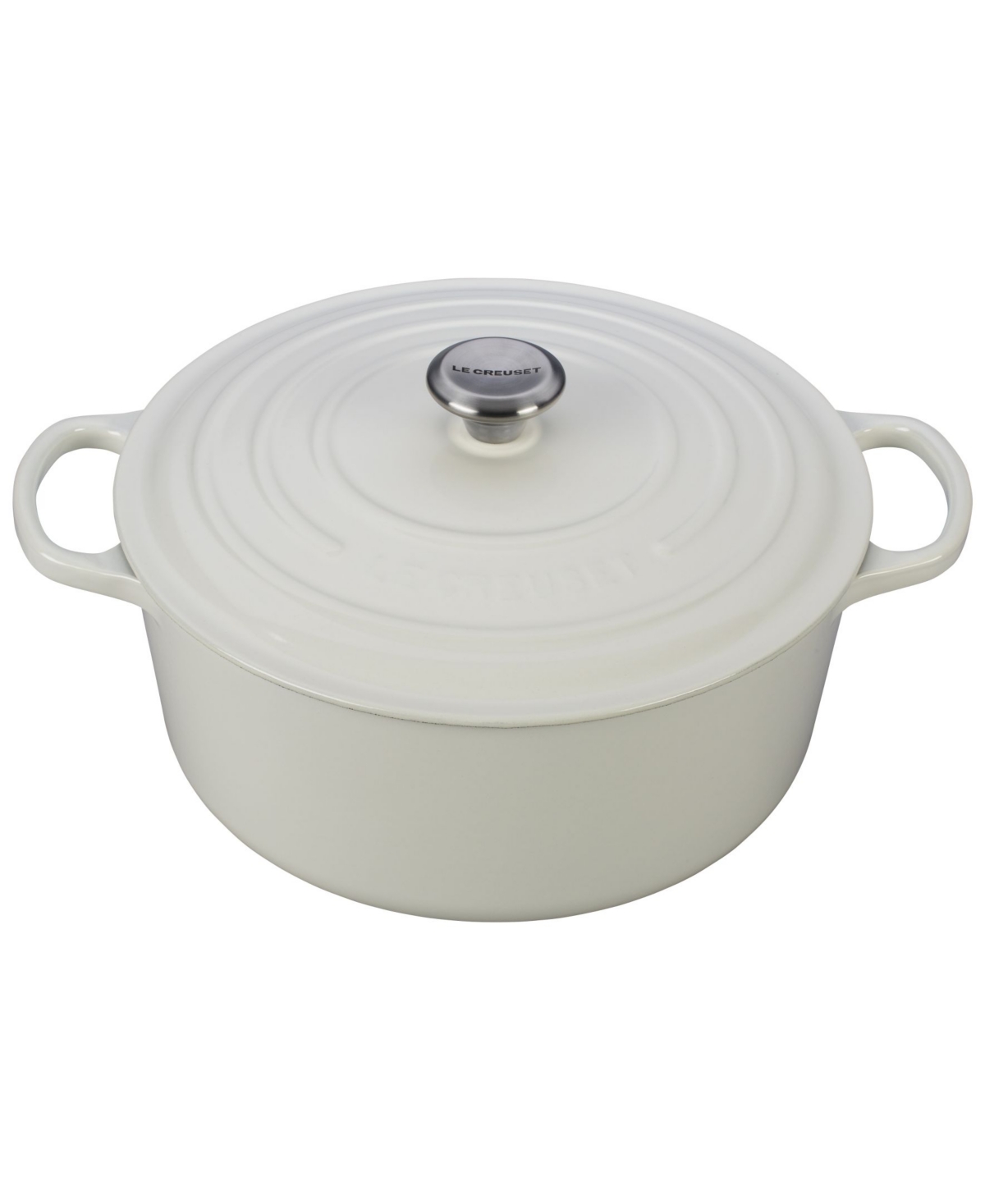 Le Creuset Signature Enameled Cast Iron 9 Qt. Round French Oven In White