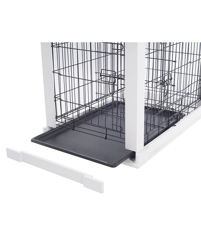 zoovilla Cage with Crate Cover, White, Small Macy's