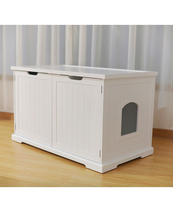 zoovilla Cat Washroom Bench, White Macy's