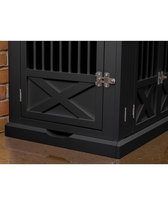 zoovilla Triple Door Dog Crate, Black, Medium Macy's