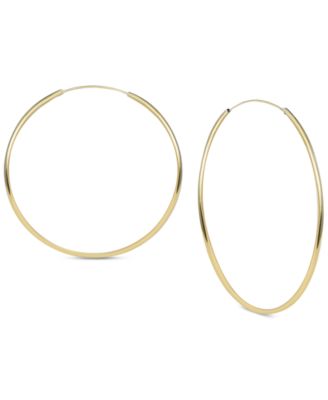 argento vivo endless hoop earrings