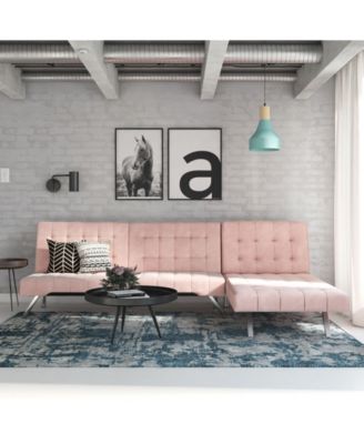 DHP Emily Sectional Futon Sofa