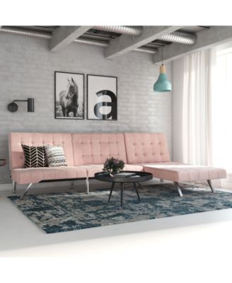DHP Emily Sectional Futon Sofa