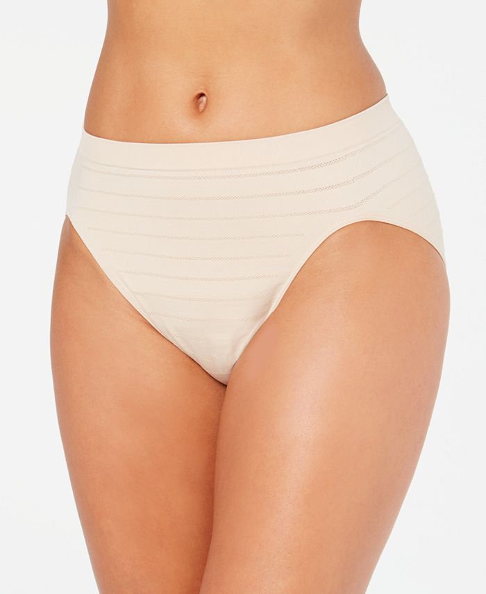 Bali Comfort Revolution Microfiber Hi-Cut Panty, 3-Pack White/White/White  6/7 Women's 