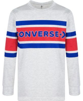 Converse - Big Boys Logo Stripe T-Shirt