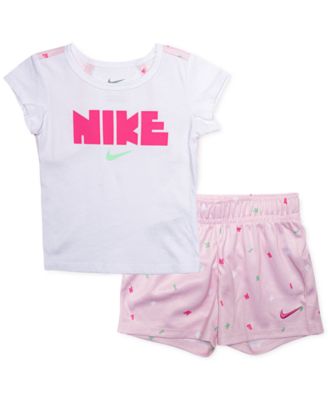 Nike Swoosh-print shorts - Pink