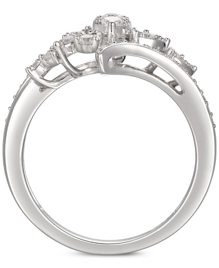 Macy's Cubic Zirconia Statement Ring in Sterling Silver Macy's