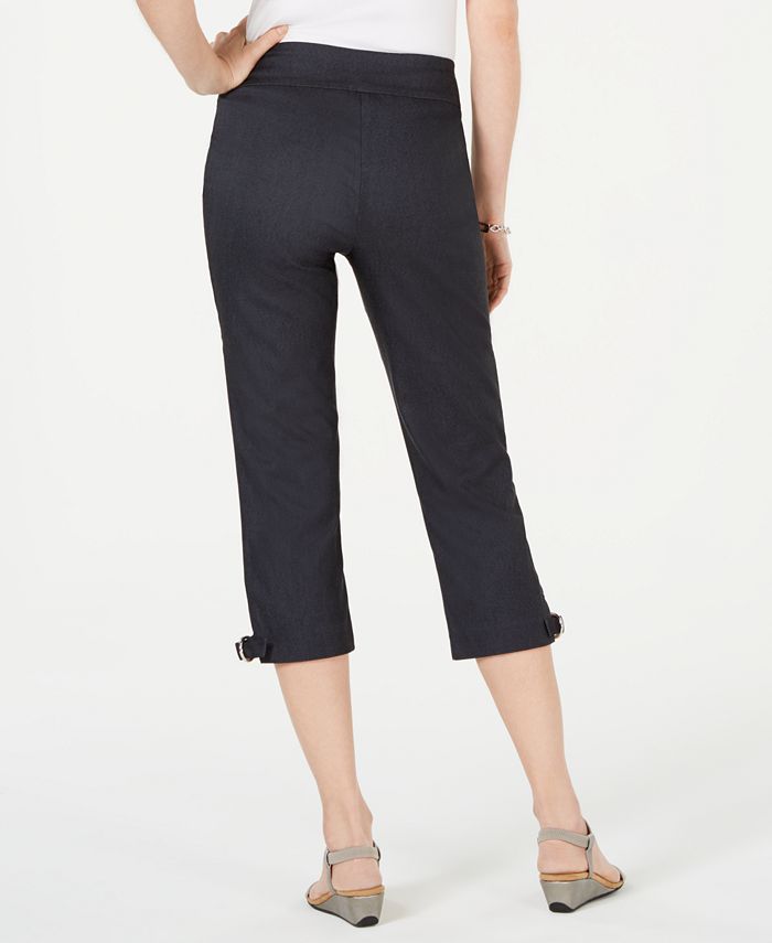 JM Collection Petite Double-Ring-Hem Capri Pants, Created for Macy's ...