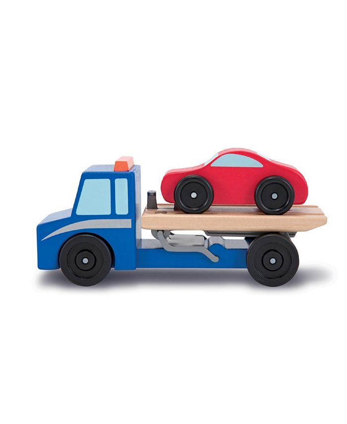 Melissa and doug flatbed tow truck store