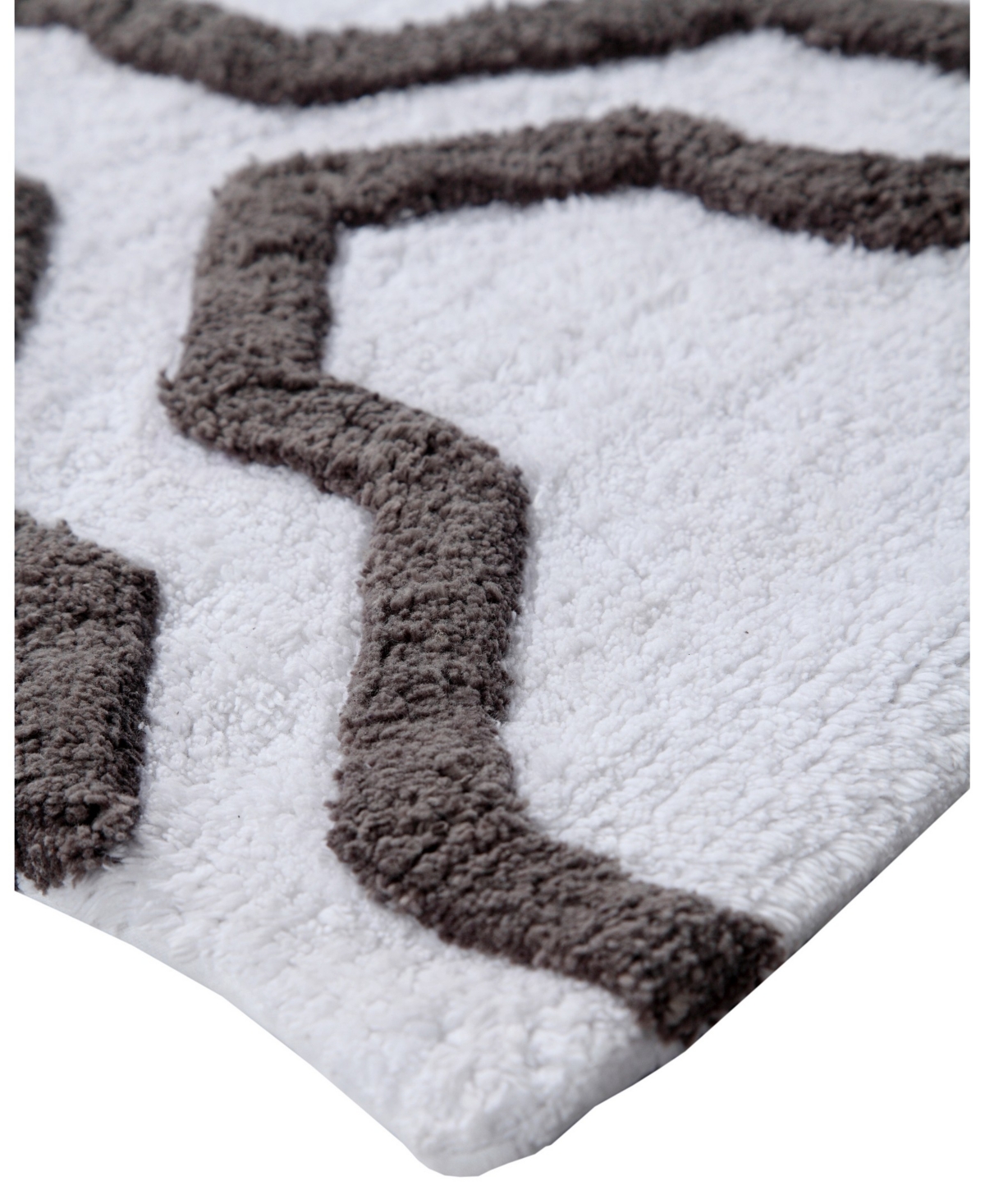 Saffron Fabs Quatrefoil Non-skid Cotton 2-pc. Bath Rug Set In Multi