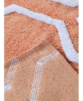 Quatrefoil Non-Skid Cotton Bath Rug, 30" x 50"
