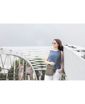 Anti-Theft Classic Slim Double Zip Crossbody