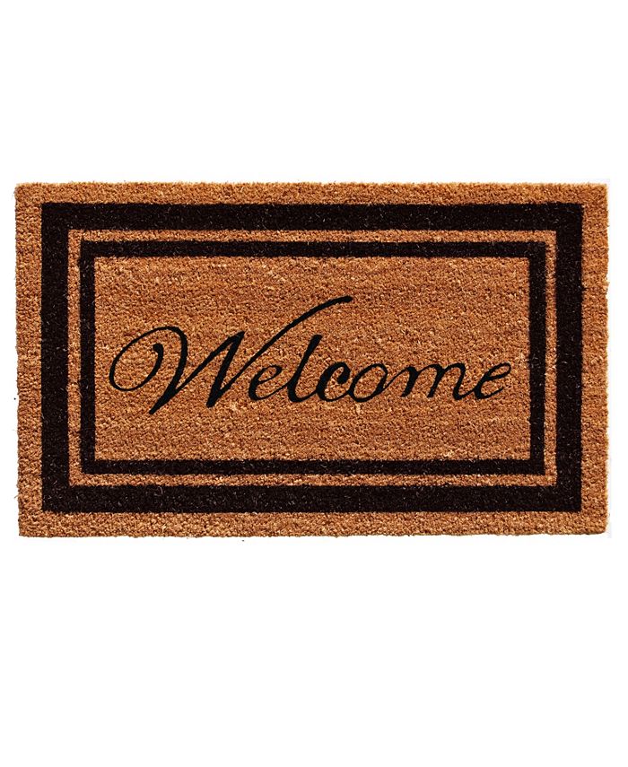 Home & More - Border Welcome 18" x 30" Coir/Vinyl Doormat