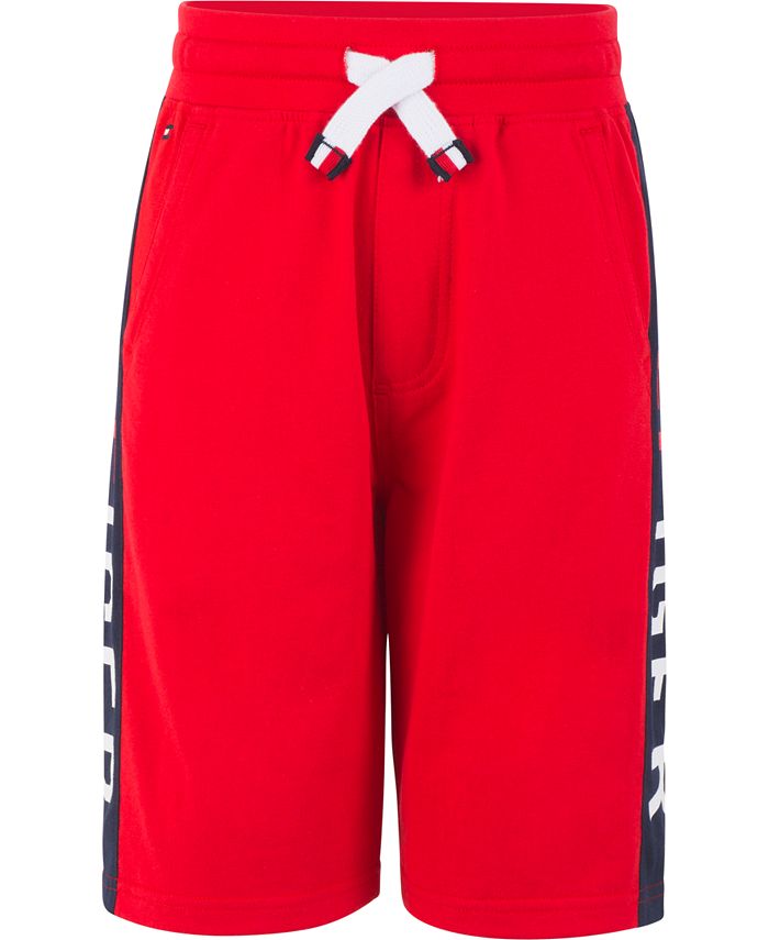 Tommy Hilfiger Big Boys Logo Stripe Drawstring Shorts - Macy's