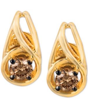 Le Vian Chocolatier Diamond Stud Earrings (1/3 ct. t.w.) in 14k Gold