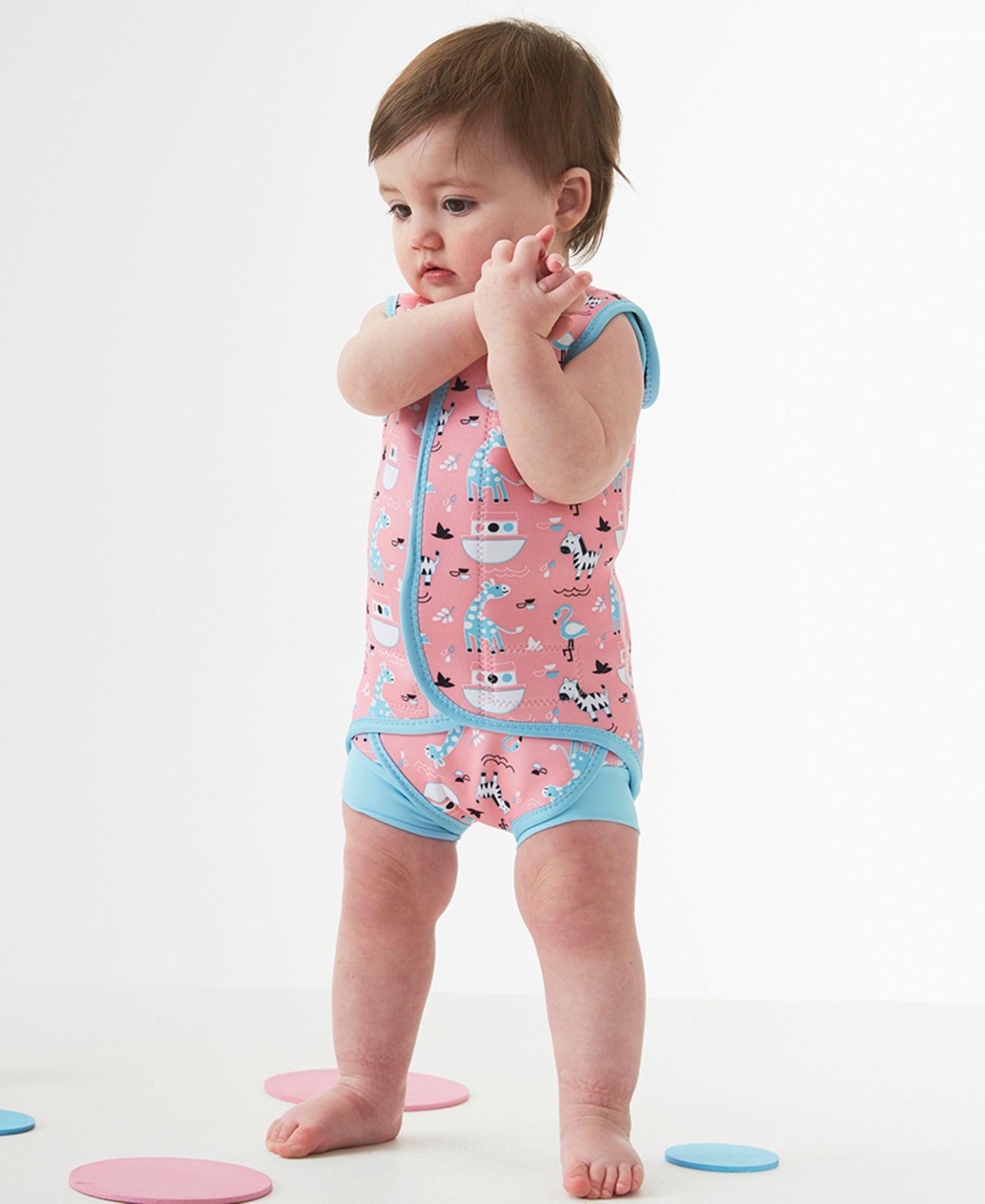 Splash About Baby Wrap Neoprene Wetsuit, цвет: Розовый, вариант 1 — фото 2