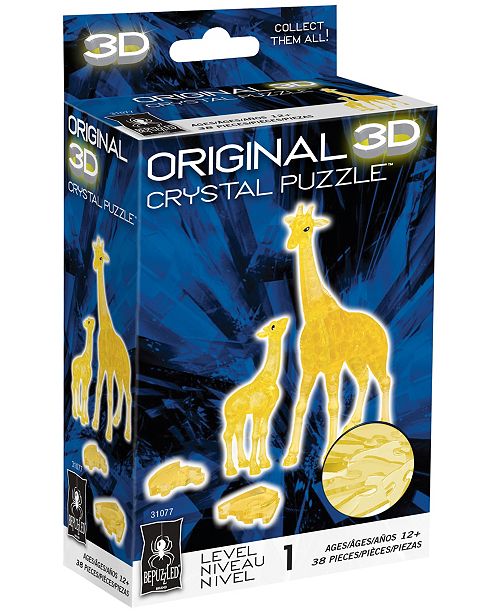 Bepuzzled 3d Crystal Puzzle Giraffe And Baby 38 Pcs Reviews Home Macy S