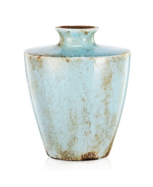 Ab Home Terracotta Vase In Blue