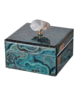 Ab Home Bethany Marbled Box, Small In Blue