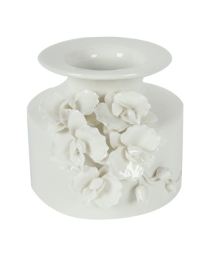 Ab Home White Ceramic Vase