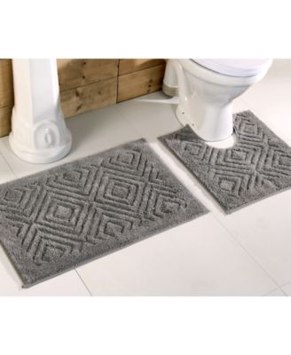 gray bath mat set