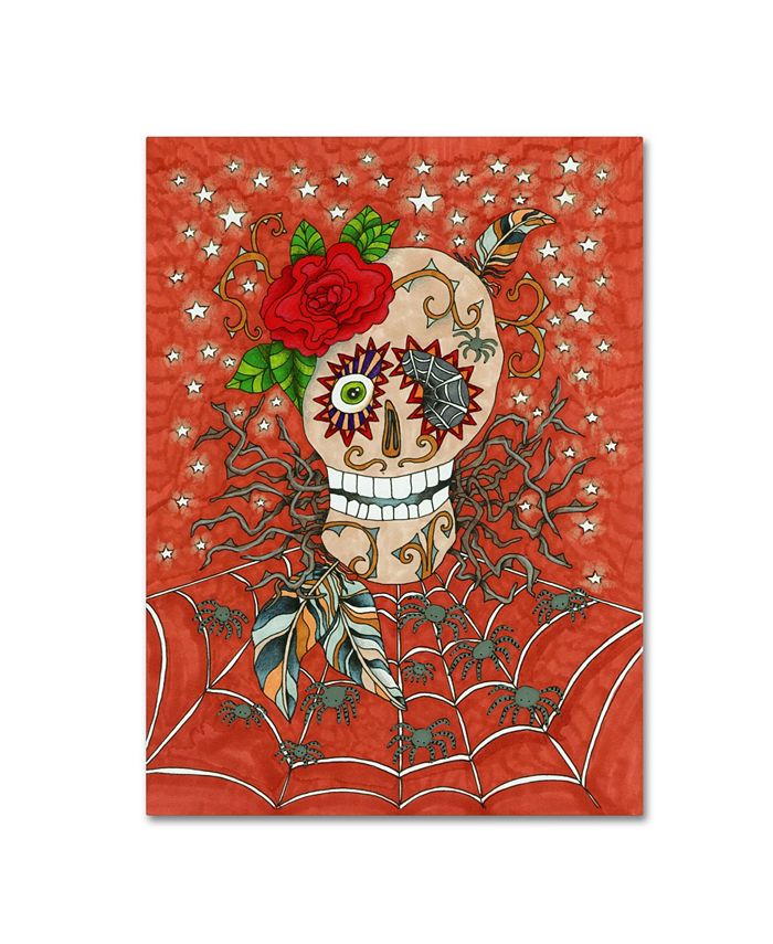 Trademark Global Kim Kosirog 'Halloween Skull' Canvas Art - 19