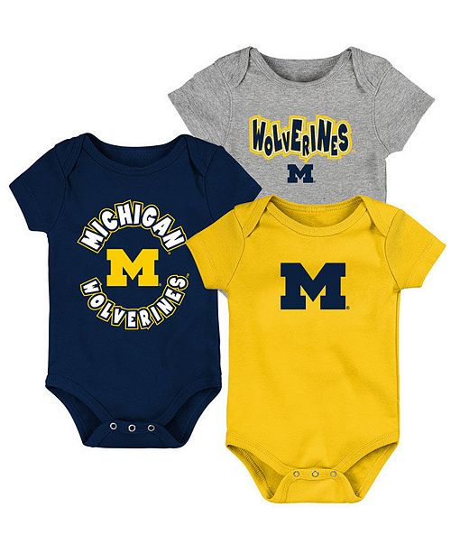 Outerstuff Baby Michigan Wolverines Everyday Fan 3 Piece Creeper Set Reviews Sports Fan Shop By Lids Men Macy S