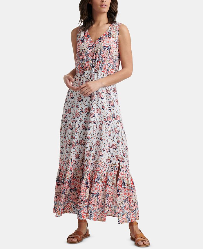 Lucky Brand Floral Printed Long Maxi Dress