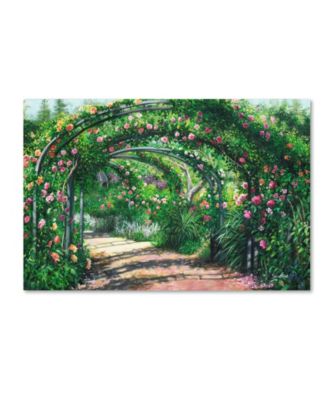 Susan Rios 'Rose Garden Arches' Canvas Art - 47