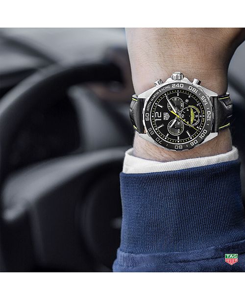 tag formula 1 leather strap