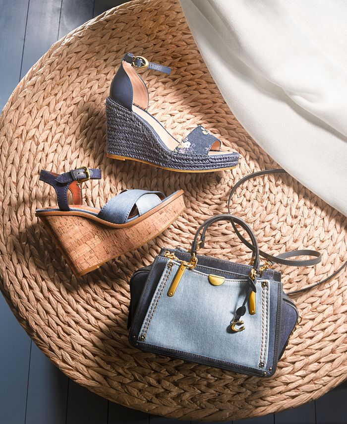 COACH Denim Colorblock Dreamer 21 Mini Satchel Macy s